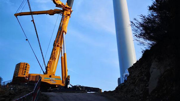 来了！首台XCA1200_I落户广东，，中国风电吊装千吨级阵营再添劲旅