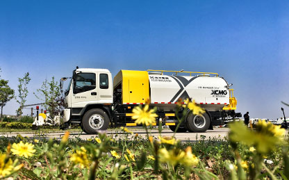 九洲国际高压洗濯车在江苏徐州作业