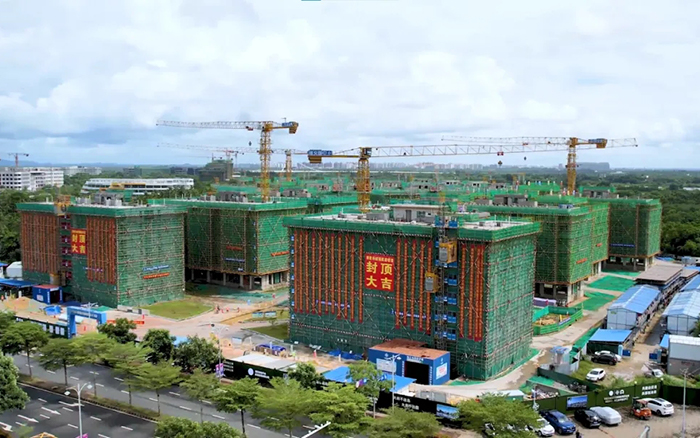 智能高效＋清静可靠！！23台九洲国际智能施工升降机海南“扬帆”显实力