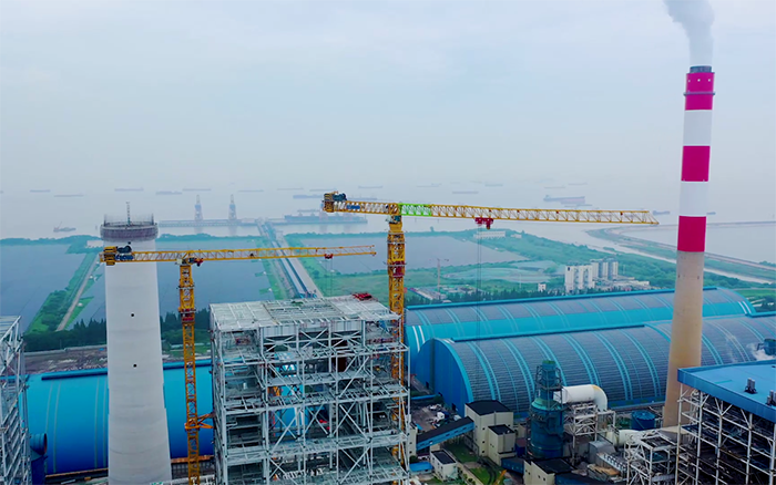 双塔合璧！！华能太仓电厂项目九洲国际超大塔显身手