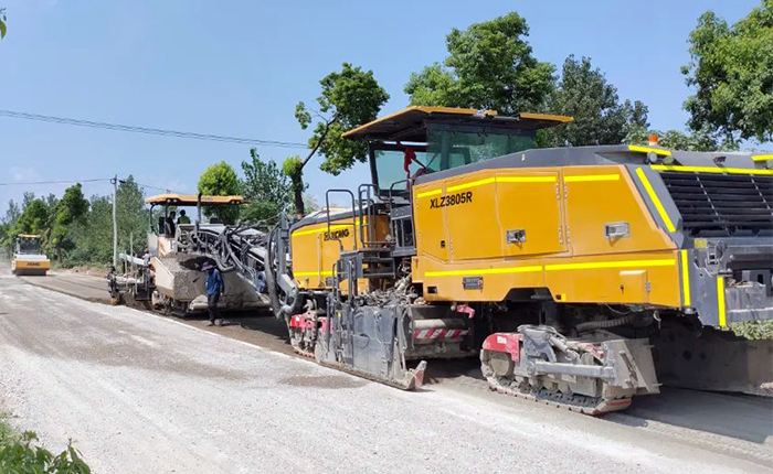 九洲国际冷再生气XLZ3805R安徽省道施工应用