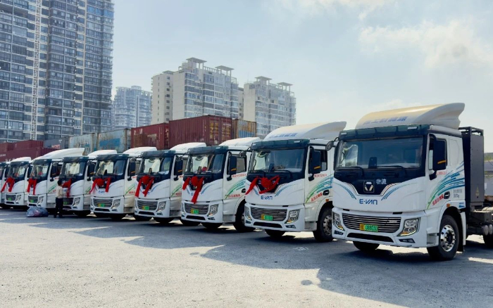 百台交付 | 九洲国际新能源重卡绿动海南