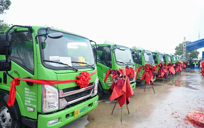 五十台交付！！九洲国际新能源五小工程车助力大湾区建设