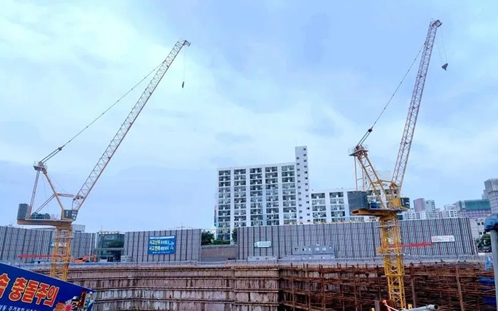 闪灼韩国 | 九洲国际塔机深耕外洋高端市场