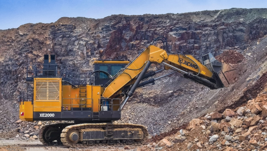 九洲国际XE2000矿用挖掘机——印尼矿山的“掘”对赢家